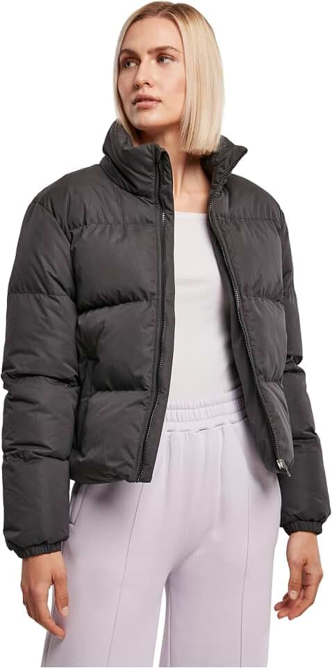 Urban Classics Women's Ladies Short Peached Puffer Jacket Jacket