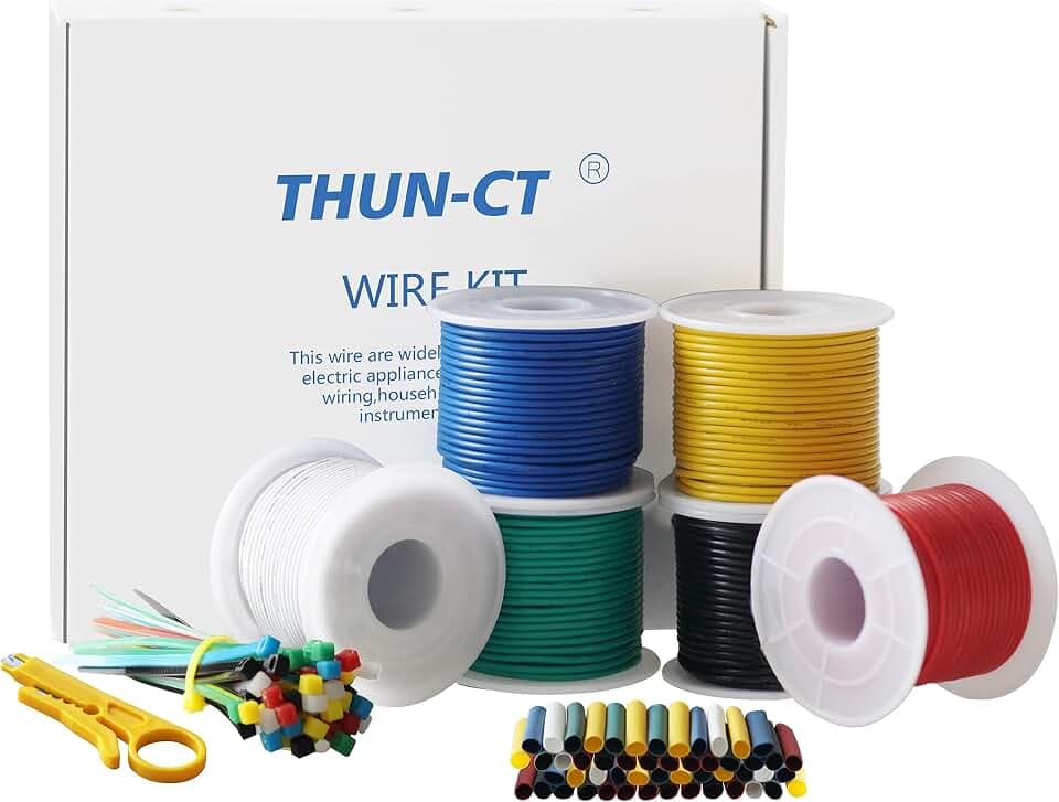 20AWG 0,52mm² PVC-Litzen-Set, 6 Farben, 7m je Farbe