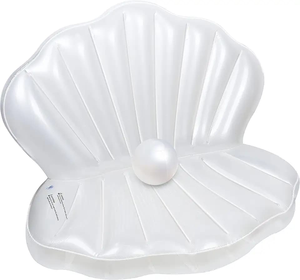 Zcaukya Inflatable Seashell Pool Float, Giant Clam