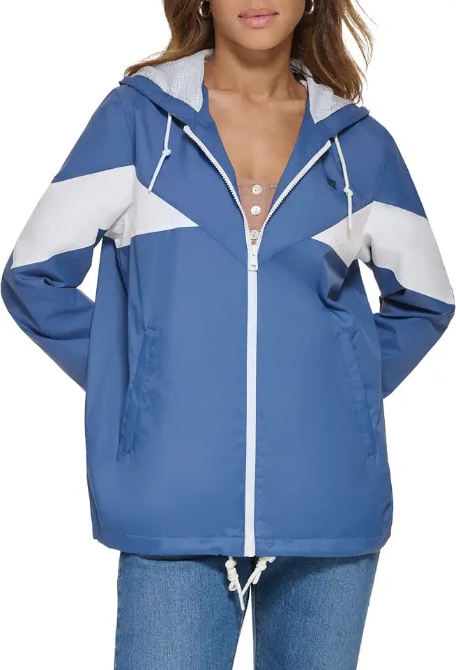 Levi's Women's Nylon Color Block Windbreaker