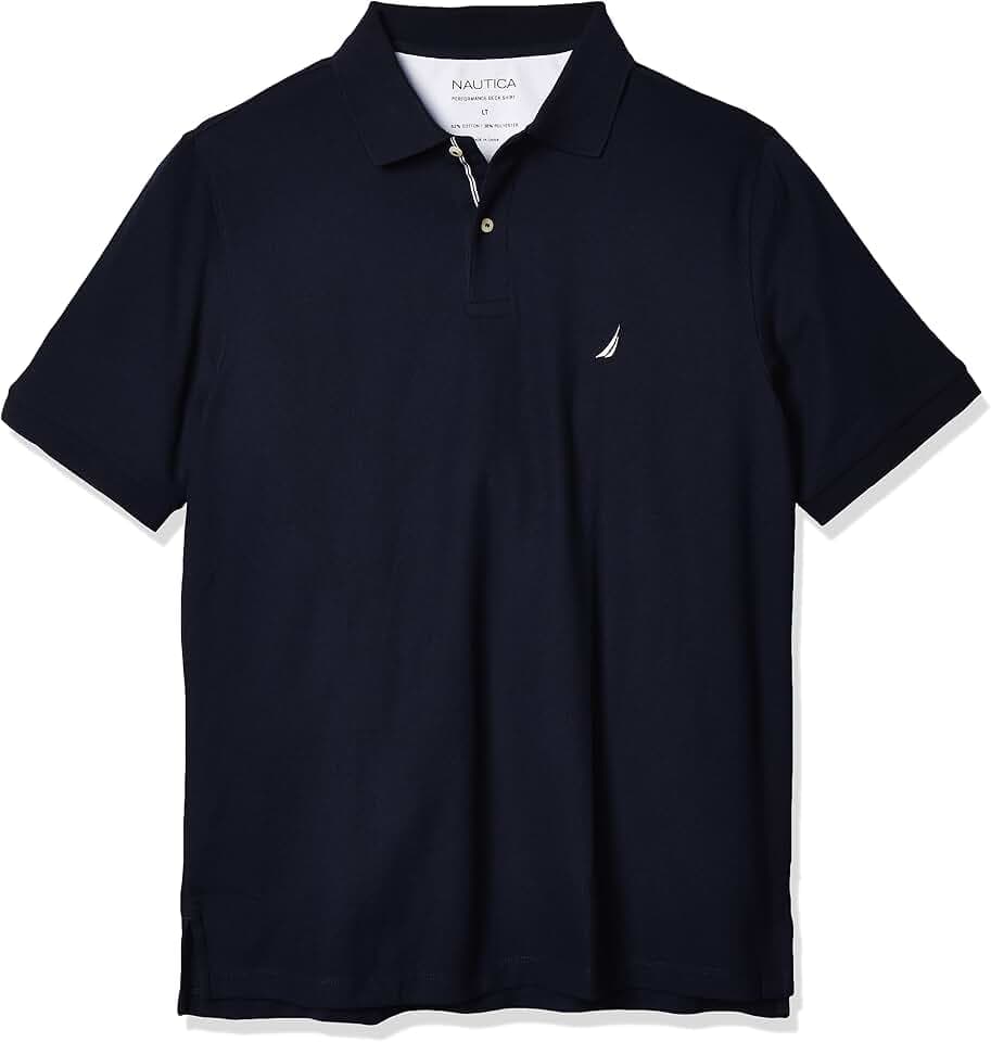 Nautica Herren Classic Fit Short Sleeve Solid Performance Deck Polo Shirt Polohemd (1er Pack)