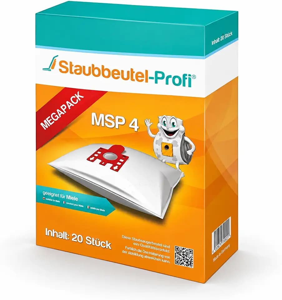 20 Staubsaugerbeutel geeignet für Miele Complete C3 Serie, Classic C1 Serie von Staubbeutel-Profi® kompatibel mit Swirl M40 / M49 & Typ G/N GN