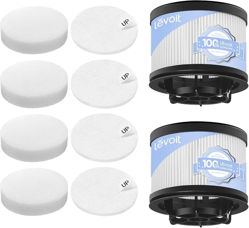 Levoit LVAC-300, VortexIQ Series & LVAC-200 MAX Vacuum Replacement Filters