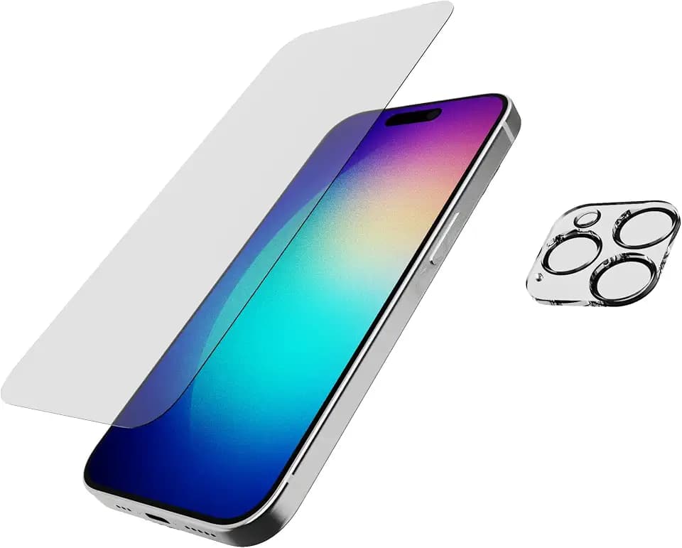 Tech21 Impact Glass – Camera Lens Protector Bundle for iPhone 15 Pro
