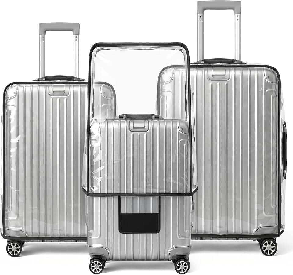 T Tersely 3 Pieces Thicken Luggage Cover Protectors 20" 24" 28" luggage