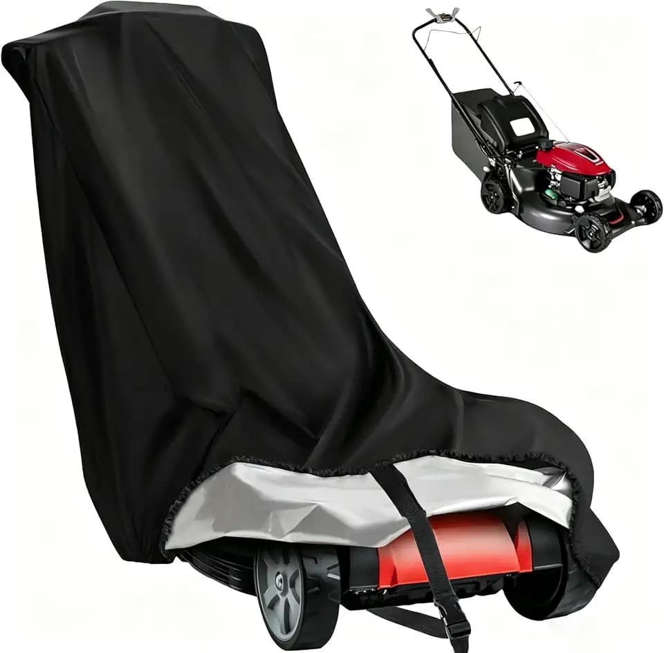 Lawn Mower Cover with Buckle Outdoor Push Mower Cover 74x25x39in