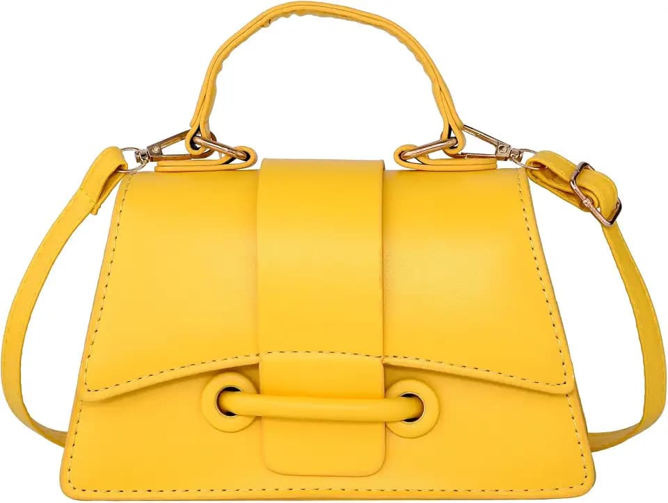 Ayliss Micro Mini Crossbody Handbag Women's Purse Clutch Cute Mini Trendy Bag Top Handle PU Leather Shoulder Bag