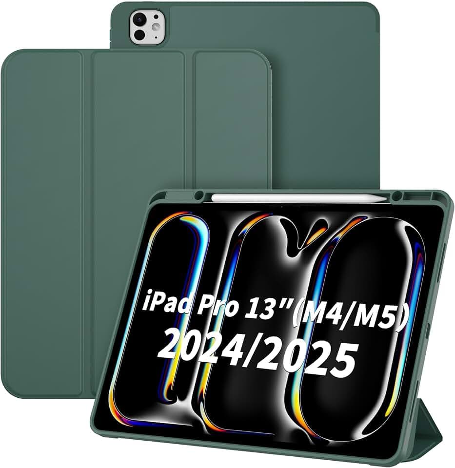 CACOE Hülle für iPad Pro 13 Zoll Hülle M5/M4 (2025/2024) mit Stifthalter
