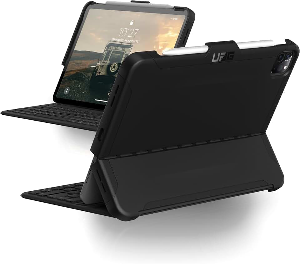 URBAN ARMOR GEAR UAG Scout for iPad Pro 11-inch Case (2nd Gen, 2020), Black