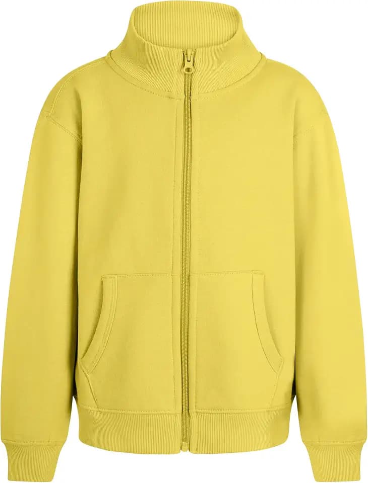 Mukua SZ270K Cooper Kids Sweatshirt für Kinder, mit Reißverschluss, Sommergelb, Größe 7/8, Sommergelb, 7-8 Jahre