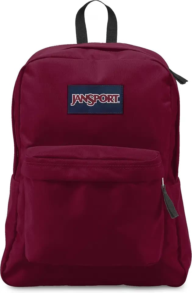 JanSport SuperBreak One Backpacks - Durable, Lightweight Bag with 1 Main Compartment, Front Utility Pocket with Built-in Organizer - Premium Backpack, Russet Red