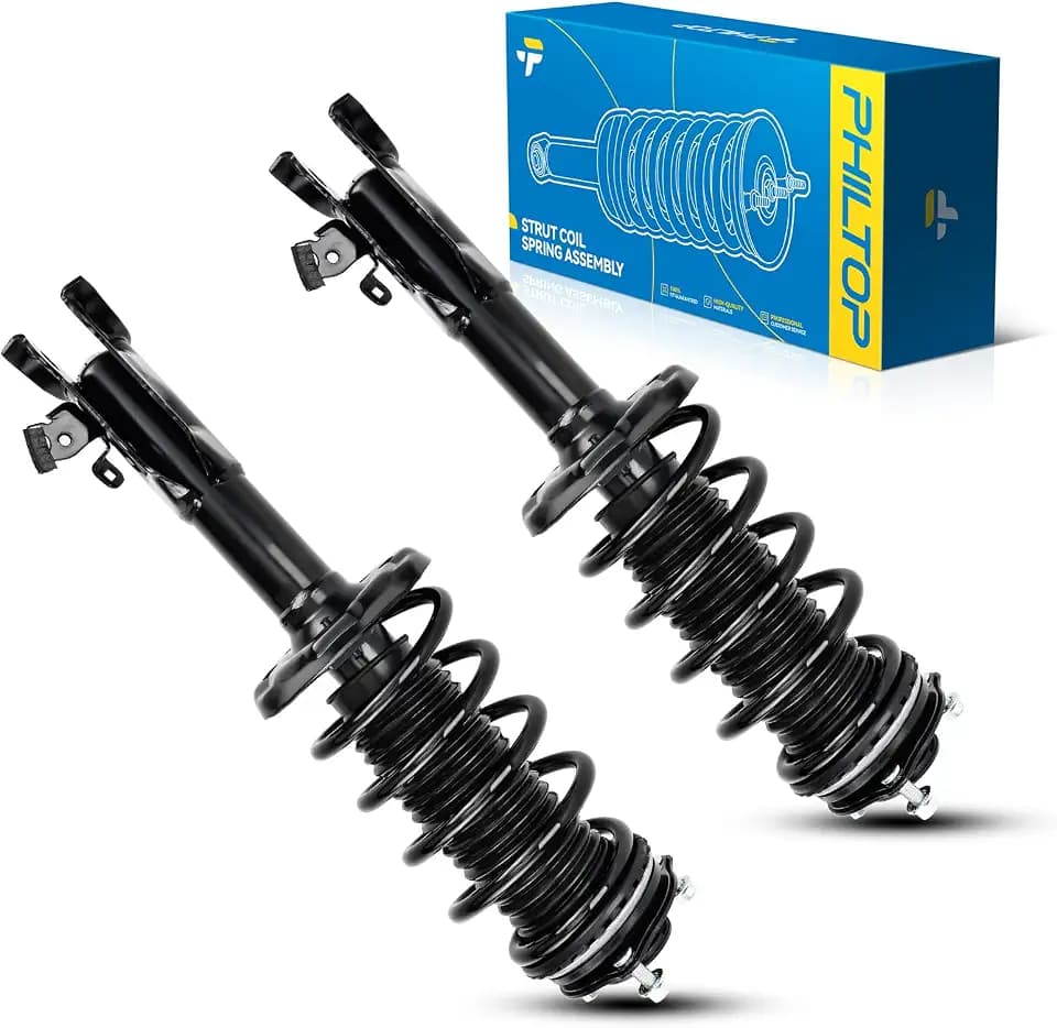 PHILTOP Front Struts for Civic 2006-2011, Shock Absorber Complete Suspension 172286+172287, Struts with Coil Spring Assemblies SAA949 2 Pcs