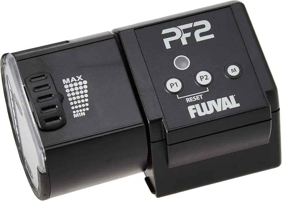Fluval PF2 Programmierbarer Futterautomat | Fischfutterspender | Schwarz