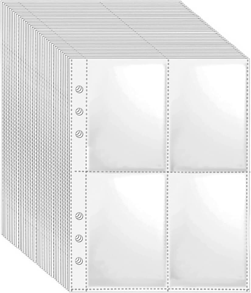 40 Pack Photocard Sleeves A5 Binder Fotohüllen Nachfüllseiten