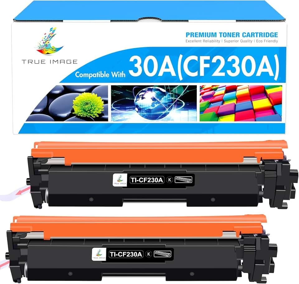 CF230A 30A Black Toner Cartridge for HP 30X CF230X M227fdw M203dw 2 Pack