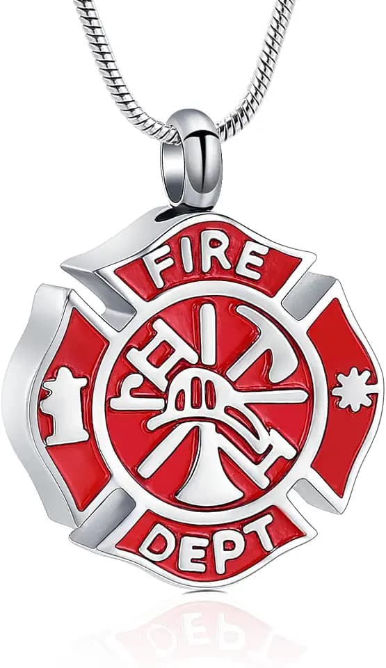 memorial jewelry Einäscherungsschmuck für Asche USA Armee/Luftwaffe/Marine/Feuerwehrmann Gedenkurne Halskette für Asche Andenken Anhänger für Frauen Männer