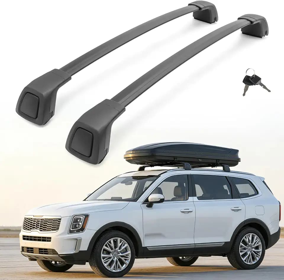 Lockable Roof Rack Cross Bars Fit for 2019-2026 Kia Telluride