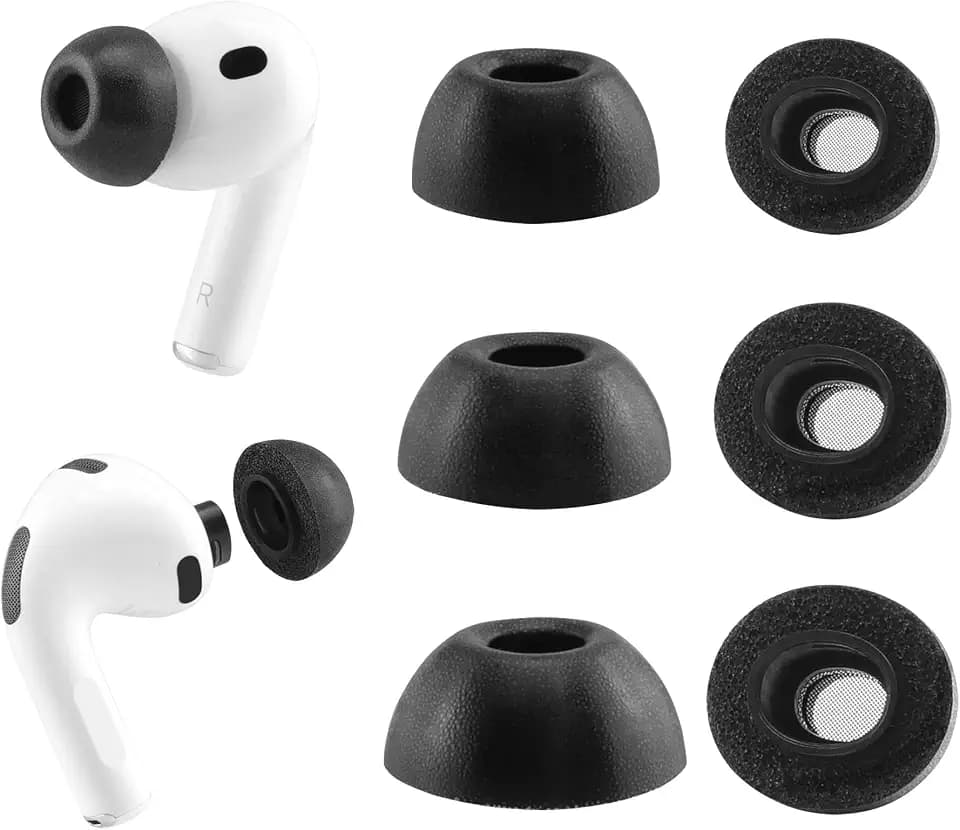 Replacement Memory Foam Ear Tips for AirPods Pro 3 Earbuds