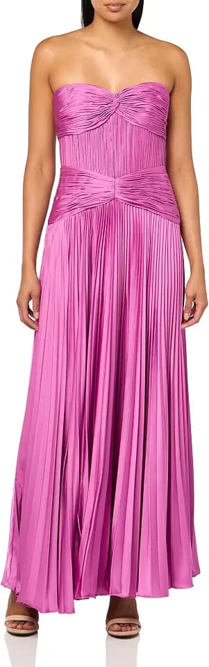 AMUR Women's Del Pleated Gown