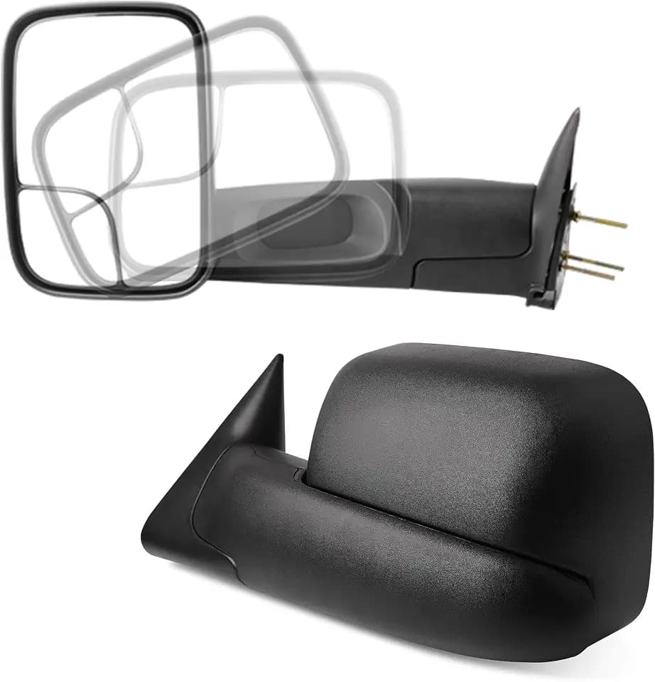 DWVO Towing Mirrors for 1994-2001 Dodge Ram 1500, 94-02 Ram 2500 3500