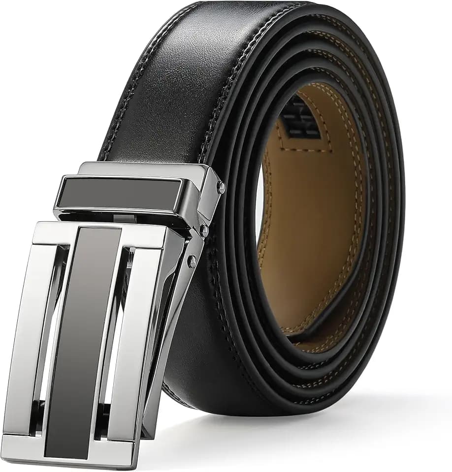 Herren Gürtel Breite 30mm 1 1/8",Ratsche Gürtel Für Herren Kleid Automatik Schnalle,