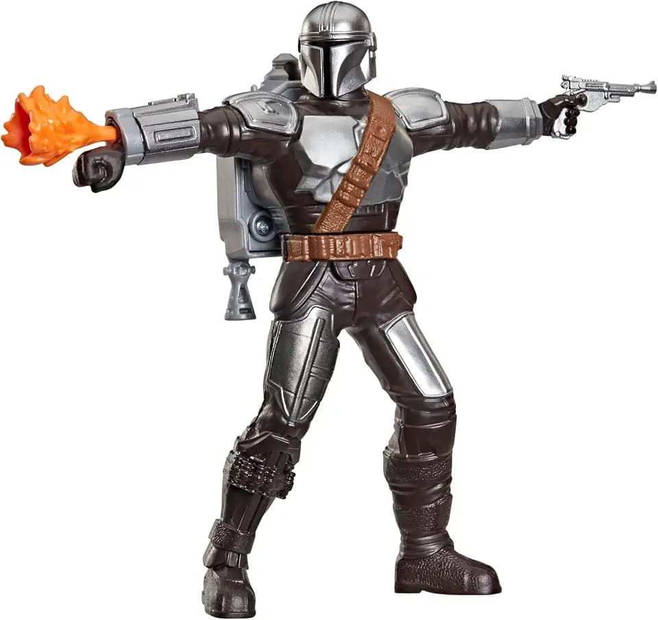 STAR WARS The Mandalorian Action FX, 6-Inch Action Figure with Sound Effects, Interactive Toys for Boys & Girls Ages 4+