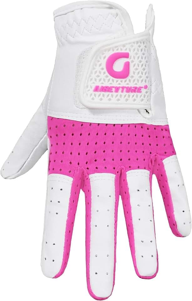 AIGEVTURE Kids Golf Gloves Junior Breathable Golf Gloves for Boys Girls Beginners Golf Practice