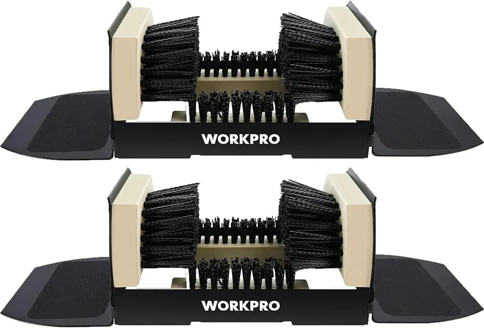 WORKPRO 2 Pack Extra Wide Boot Cleaner, Shoe Brush Scraper Scrubber Outdoor