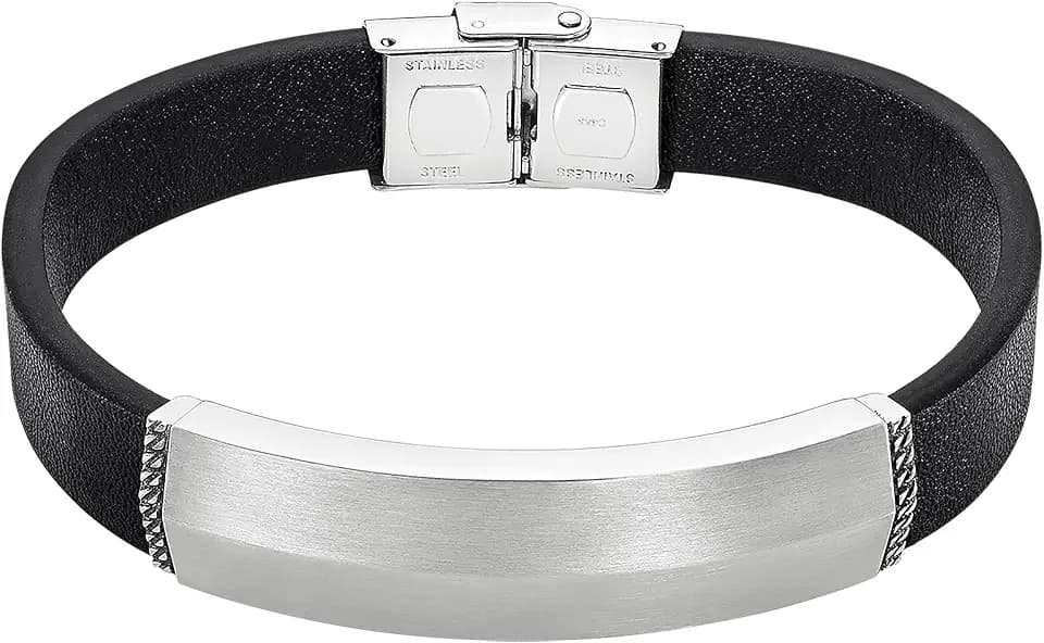Lotus Style Herrenarmband Edelstahl 316L Armband de Design | Elegant, Bequem und Wasserdicht, Herrenarmbänder, Braun 215.00 mm LS2403-2/1, Ideal als Geschenk
