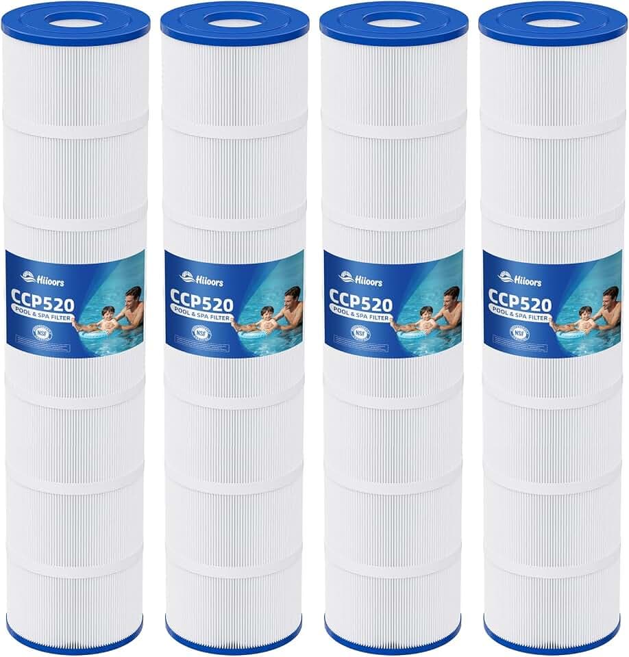 CCP520 Pool Filter Cartridges 4 Pack, for Pentair Clean & Clear Plus 520