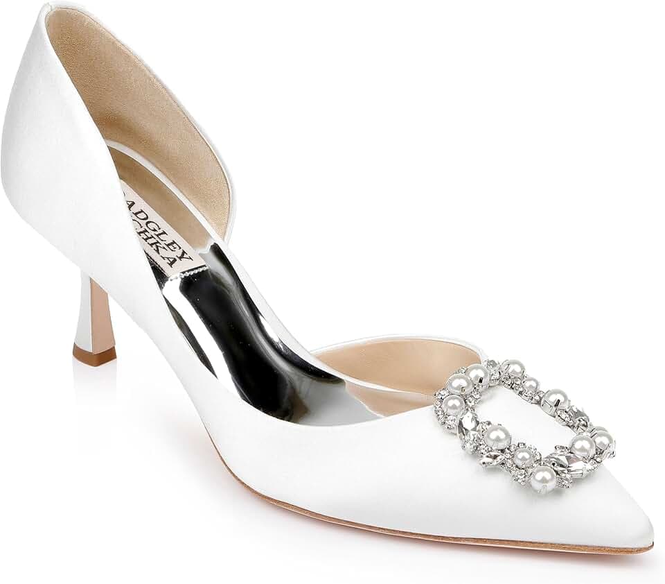 Badgley Mischka Women's Fabia Dâ Orsay with Crystal Buckle