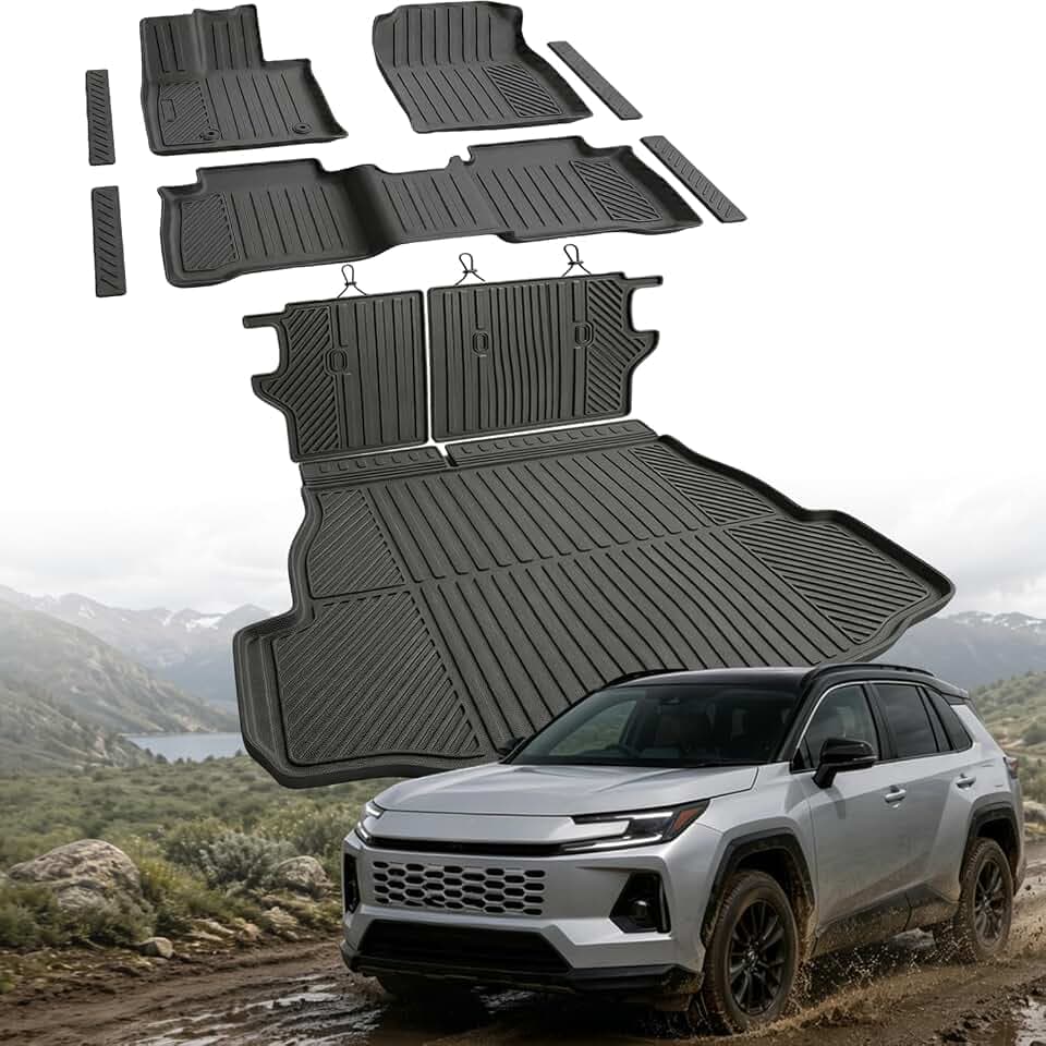 Floor Mats for Toyota RAV4 2026 Hybrid(Not Fit Plug-in Hybrid)