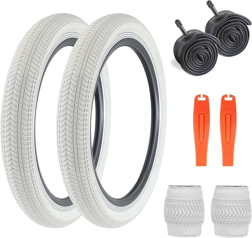 ZUKKA 2er Set Fahrradreifen 16/20 x2.125 Fahrrad Reifen und 2pcs Schlauch