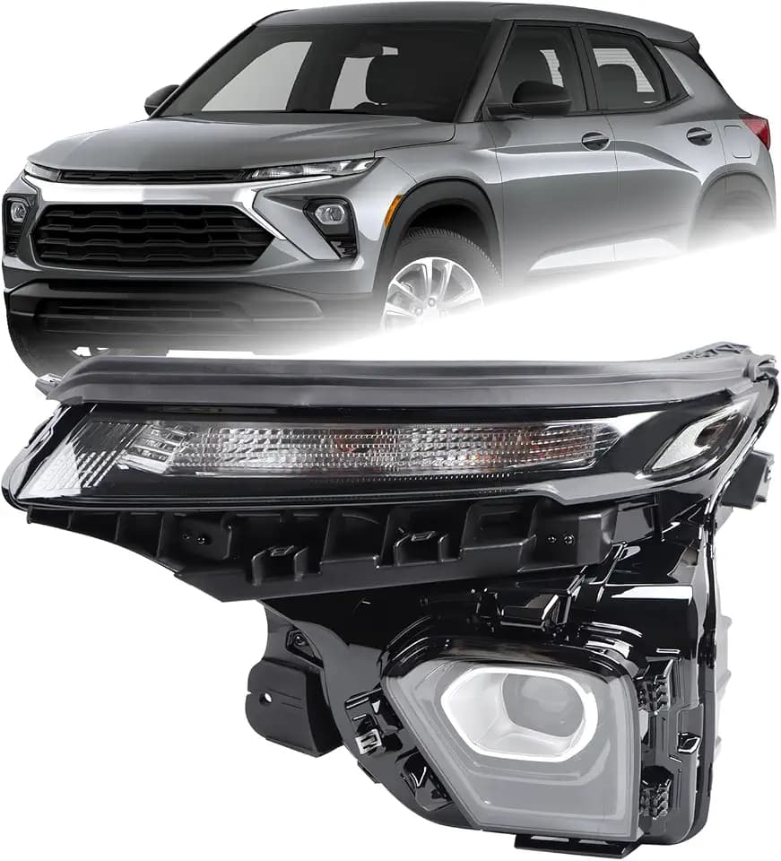 LH Halogen Signal LED Projector Headlight Fit for 2024 2025 Chevy Trailblazer LT/LS Chevrolet Headlamp Assembly Left Driver Side 42859233 42840753