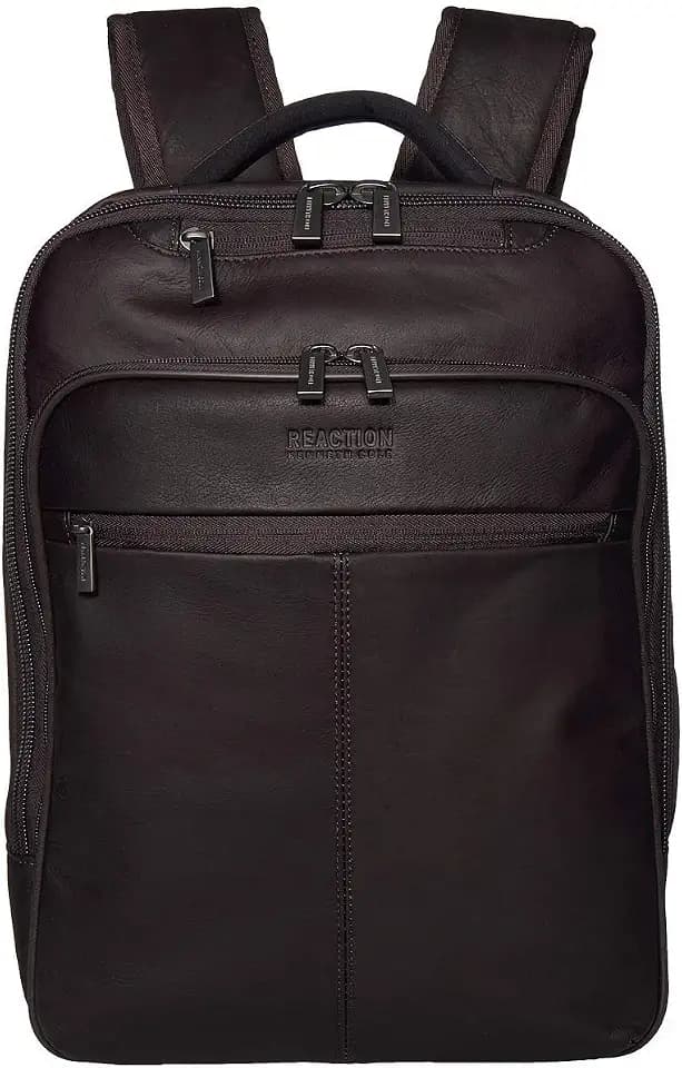 Kenneth Cole REACTION Out Of The Bag Manhattan Colombian Leather RFID 15.6" Laptop Briefcase