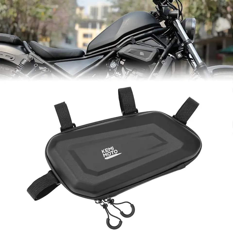 KEMIMOTO Motorcycle Side Bag, EVA Hard Shell Tool Bags