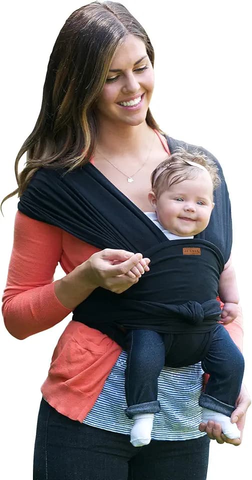 JJ Cole Agility Flex Stretch Baby Carrier – Infant Carrier to Toddler Carrier – 1 Size fits Most Parents – Women 6-20 and Men XS-2X