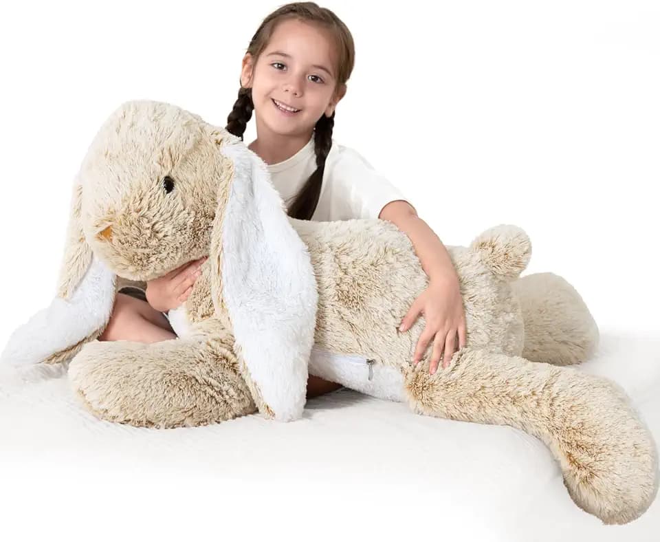 BENINY 31 Inch Giant Bunny Stuffed Animal, Large Rabbit Plush Toy