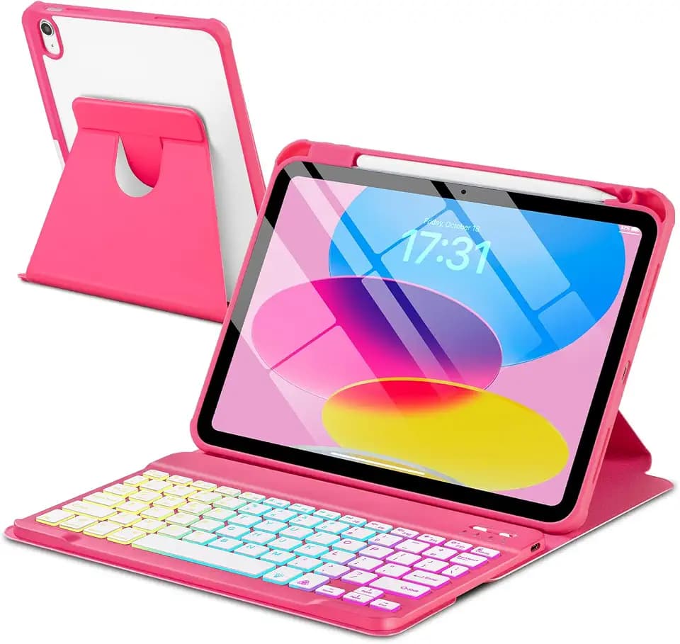 EAMPANG Case with Keyboard for iPad A16 11th 10th Generation 11/10.9 inch