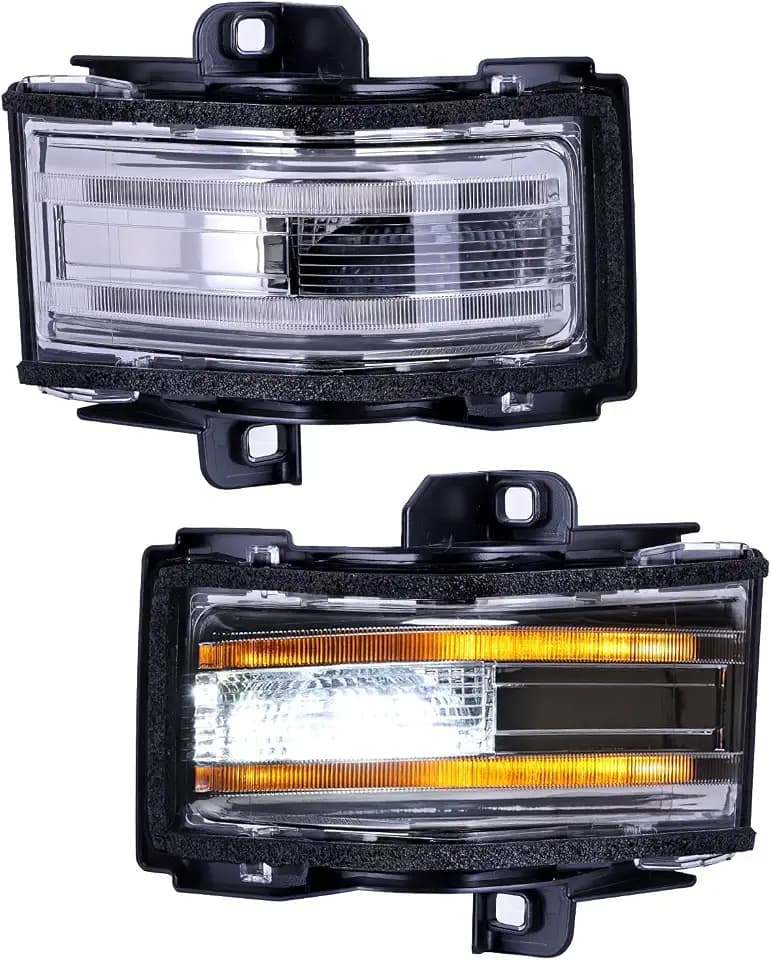 OKLPF Front Mirror Turn Signal Light Compatible With 15-24 Ford F150