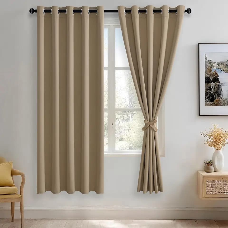 JIUZHEN Blackout Curtains for Bedroom Living Room 70 x 72 Inches Long