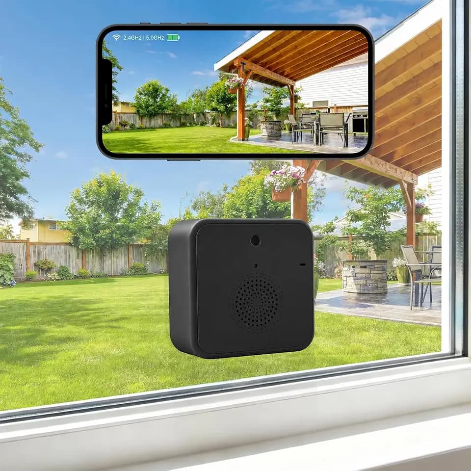2K Wireless Window Camera with 45-Day Battery, 2.4/5G WiFi, 6s Pre-Roll