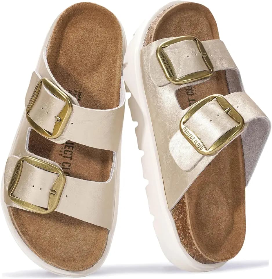 100% Genuine Leather Platform Sandals Women Wedge Sandals for Women