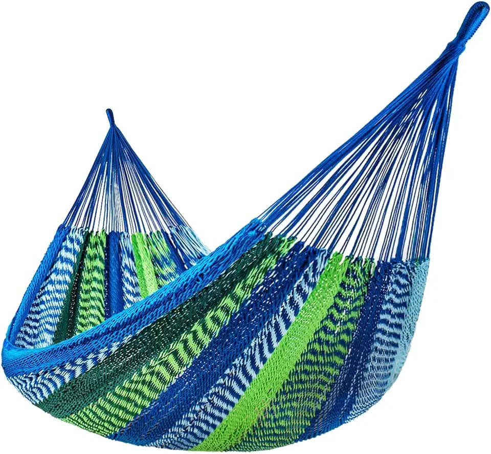 Lazy Daze XL Handwoven Mayan Hammock, 10.5FT Double Camping Hammocks