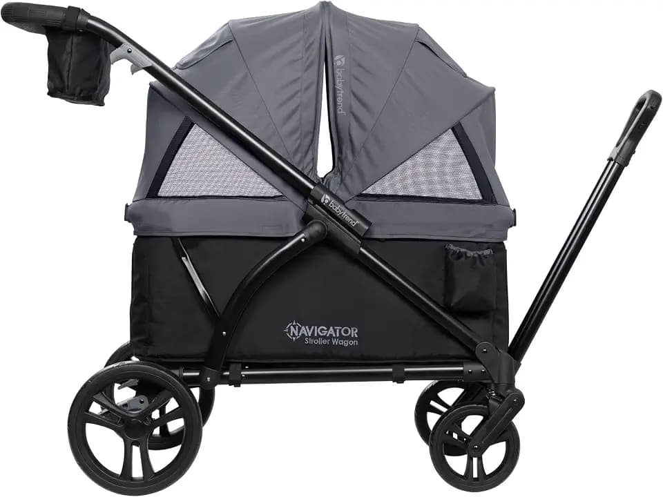 Baby Trend Navigator 2-in-1 Stroller Wagon, Dash Black