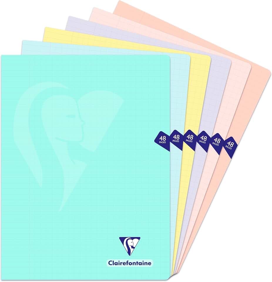 Clairefontaine 308311C 10 Hefte Mimesys A4+ 24 Blatt Seyes 90g sortiert