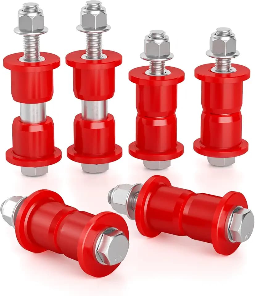 HOWBOW Ezgo RXV Suspension Bushing Kit include Hardware, Front A-Arm Polyurethane Bushings and Sleeves for 2008+ EZGO RXV Golf Cart Gas & Electric-Replaces OE#608086 601340 602085 601754 602415 600525