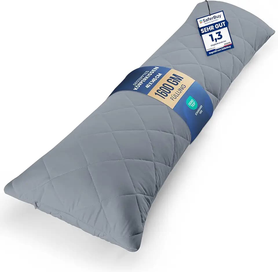Utopia Bedding Seitenschläferkissen 40x145 cm Body Pillow Langes Kissen