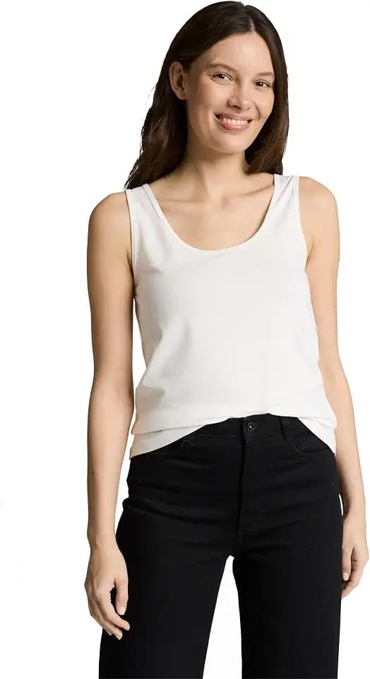 Tom Tailor Damen Basic Top im Doppelpack