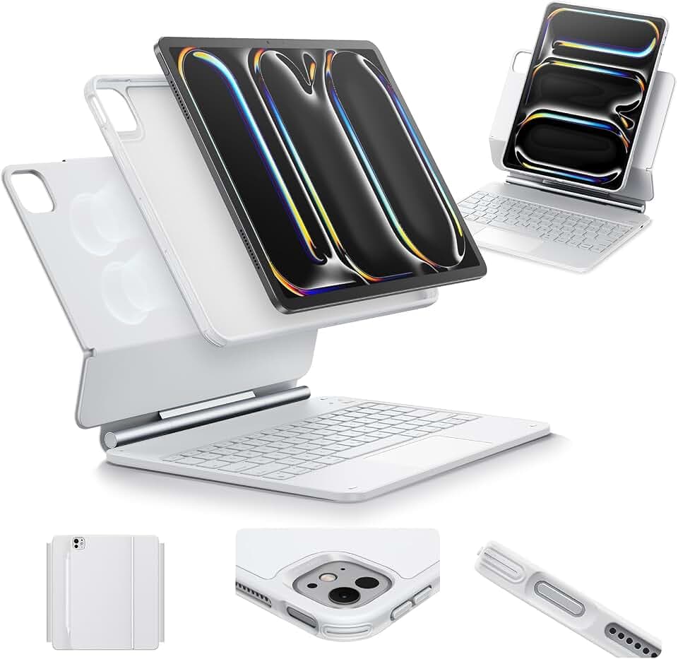 ESR for iPad Pro 13 Inch Case with Keyboard M5/M4,Multi-Mode Magnetic Stand